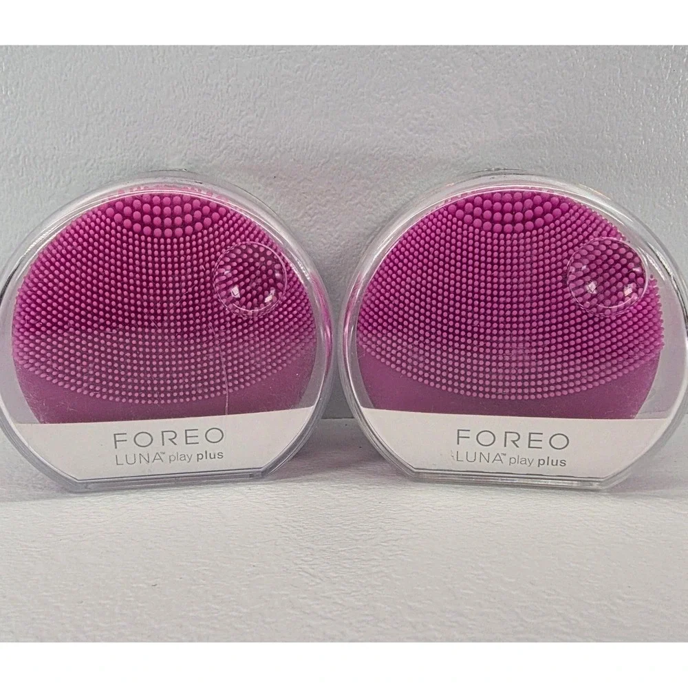 2 Pk Foreo Luna Play Plus Purple Tiny But Mighty Facial Cleansing Device Travel